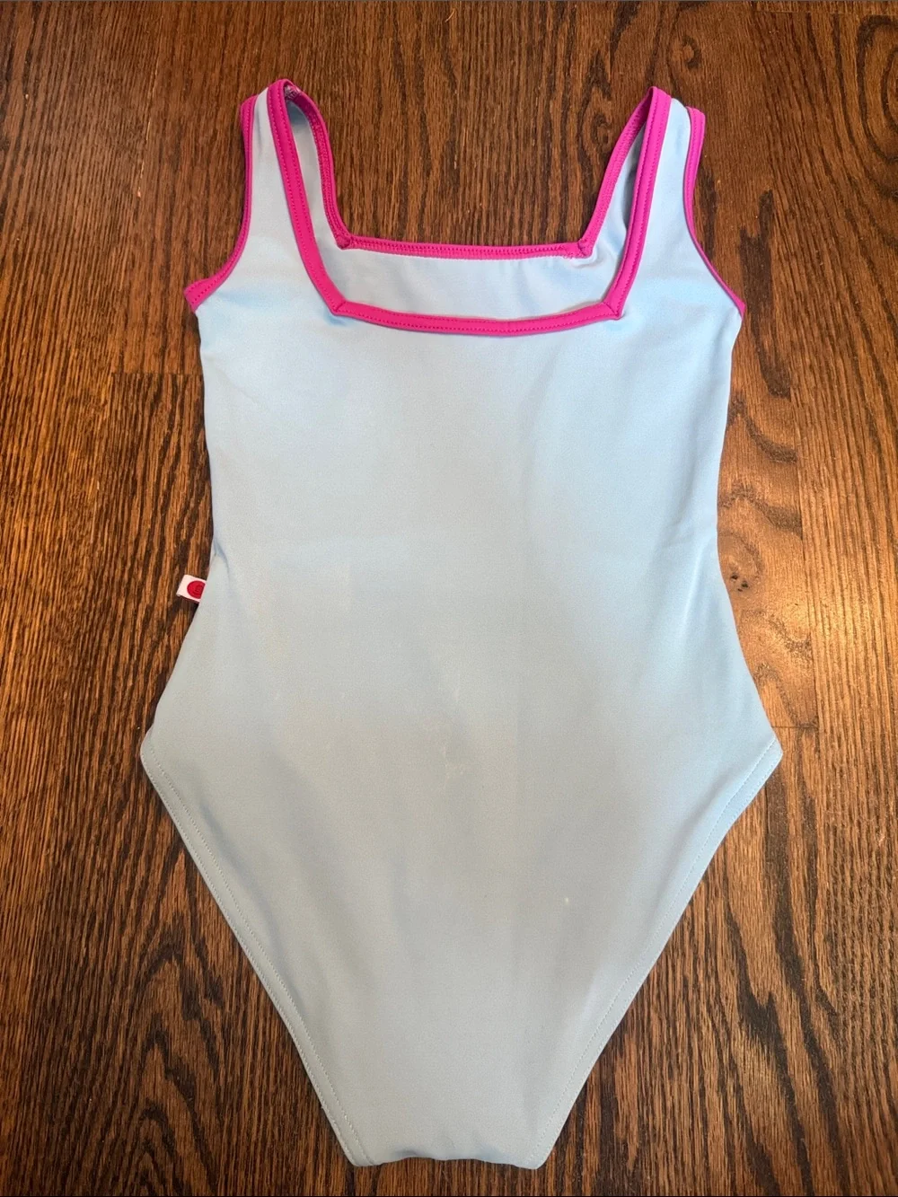 YUMIKO Kids Light BlueLeotatd Pink Trim